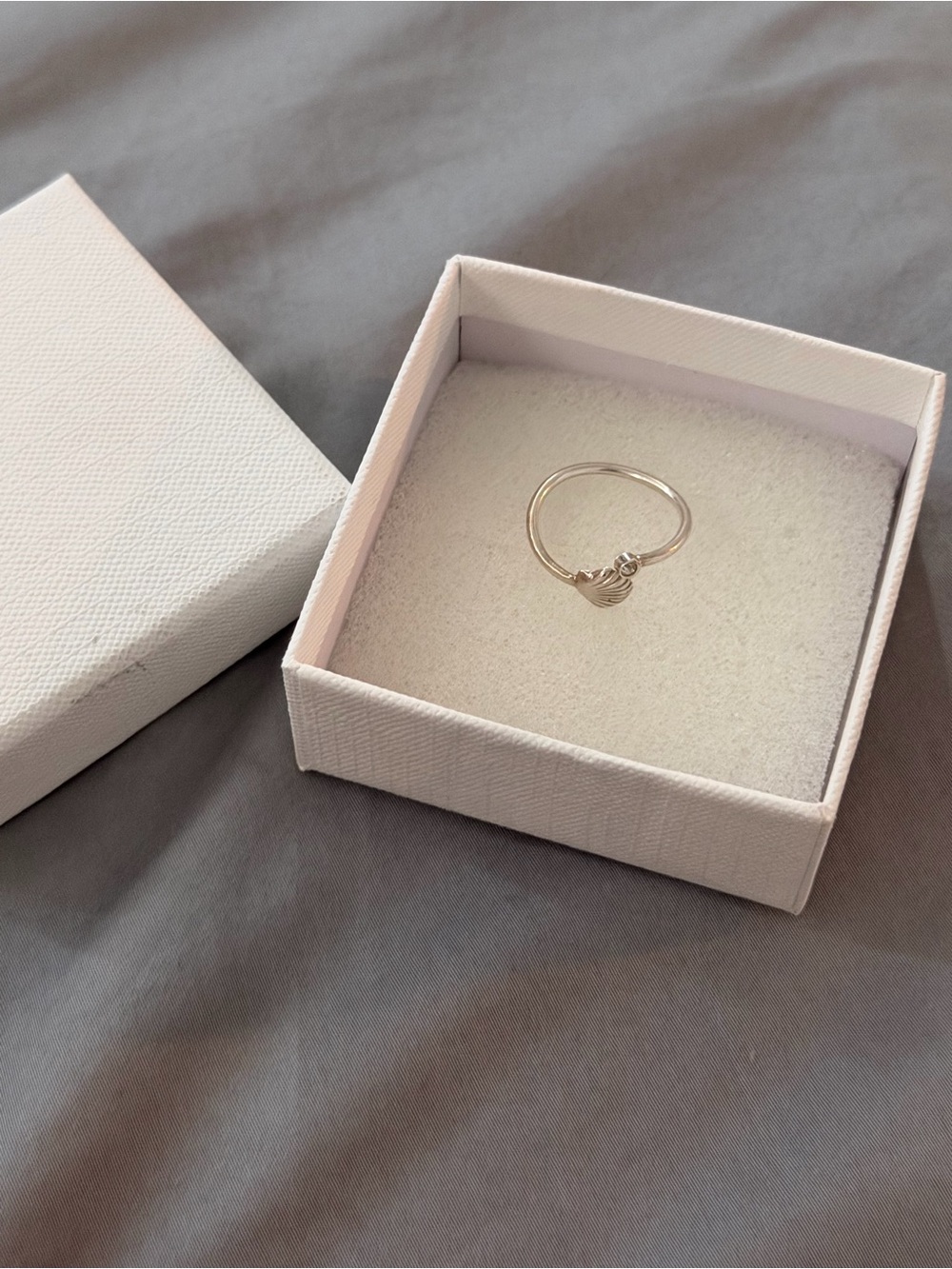 Sterling Silver Shell Open Ring in Silver - Picture 5 of 5